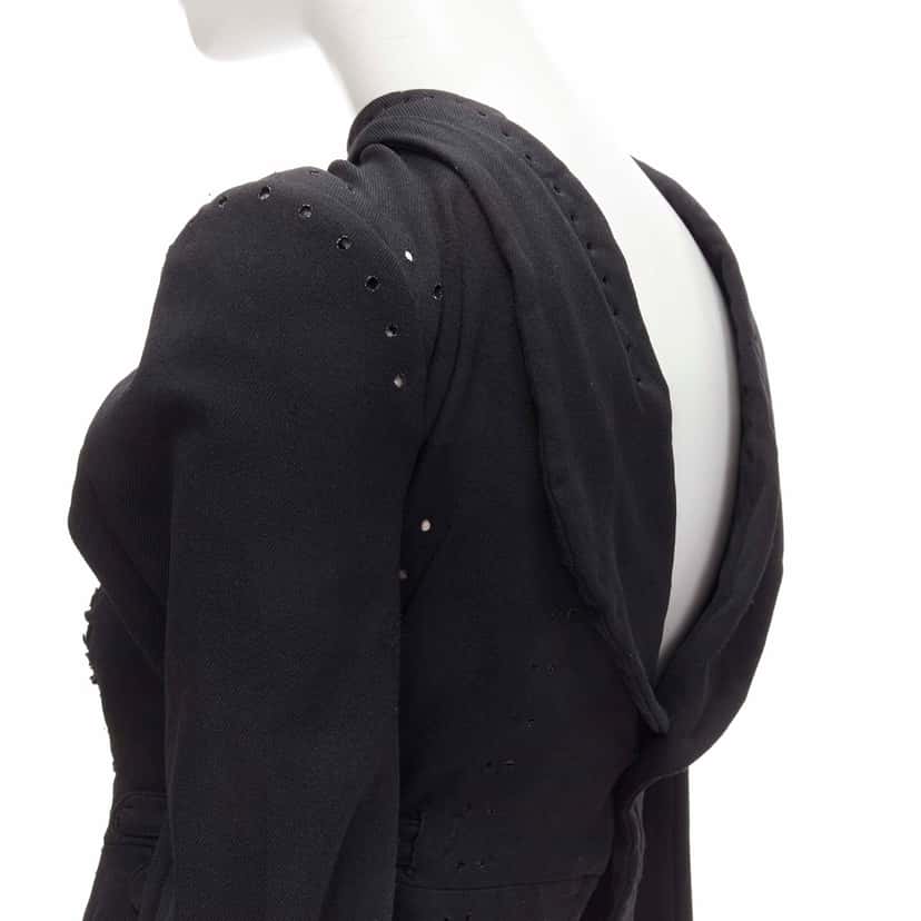 Comme Des Garcons Black Lace Jacket Black Polyester Very good condition - Back View