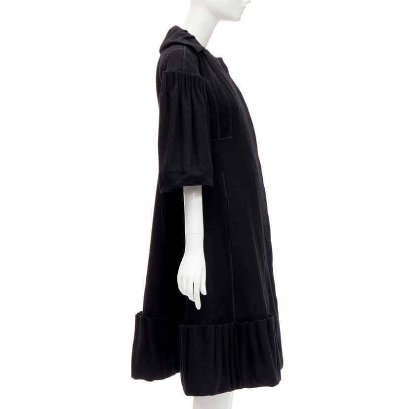 Louis Vuitton Black Victorian Coat Black Wool Very good condition - Box View