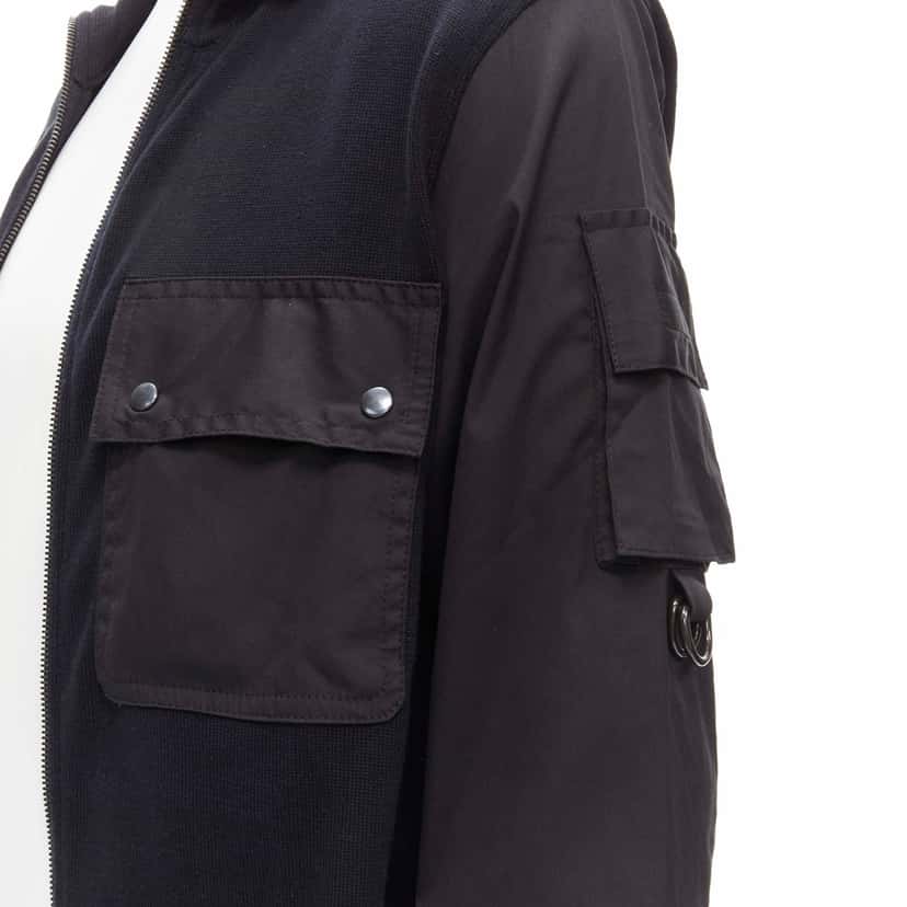 Prada Black Utility Jacket Black Cotton Very good condition - Back View
