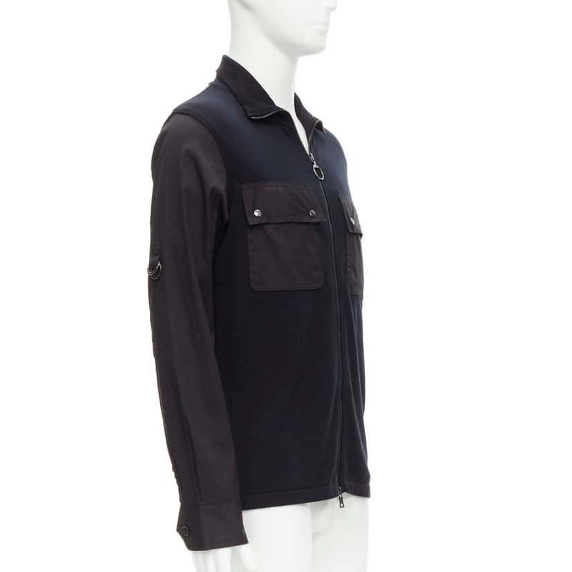 Prada Black Utility Jacket Black Cotton Very good condition - Inside View