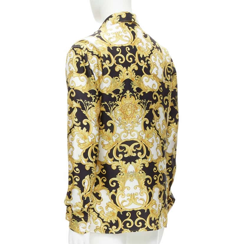Versace Renaissance Silk Shirt MultiColor Silk Never worn, with tag - Box View