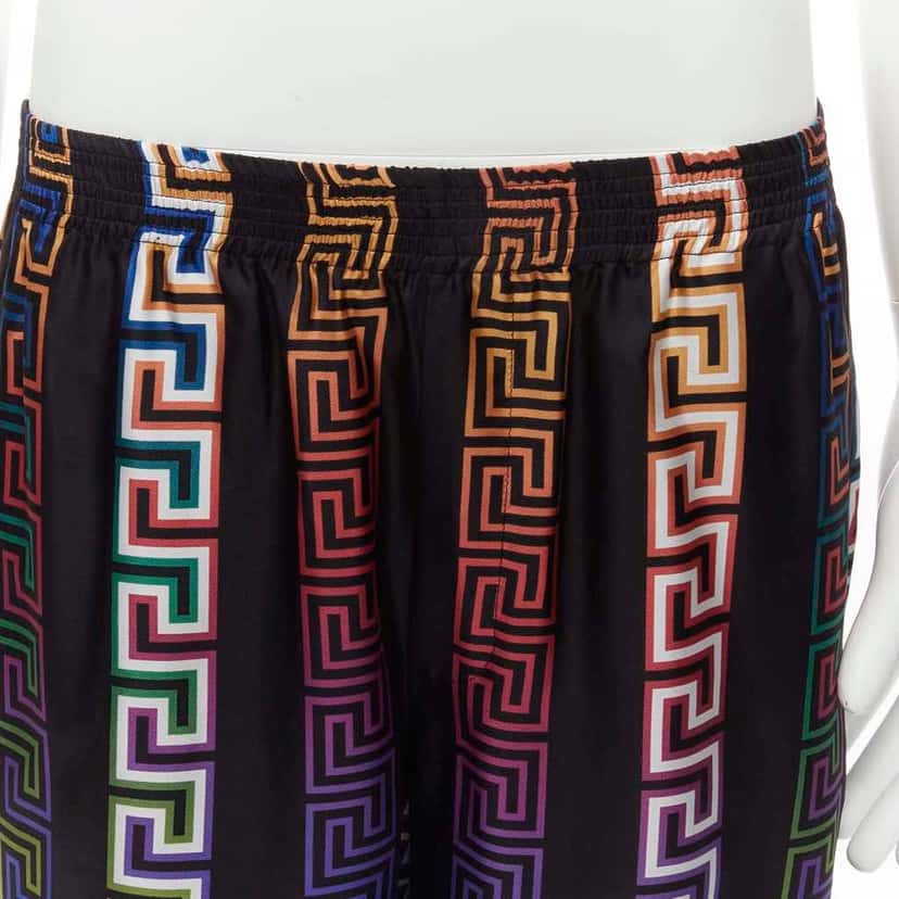 Versace Neon Greca Shorts MultiColor Polyester Never worn, with tag - Back View