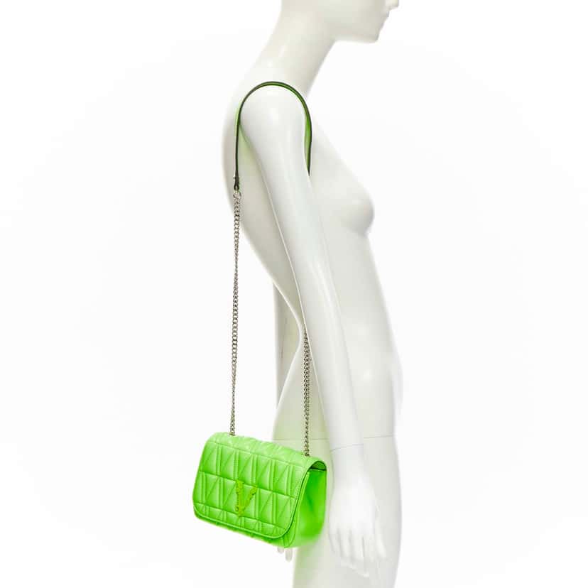 Versace Green Virtus Flap Bag Green Never worn, with tag - Back View