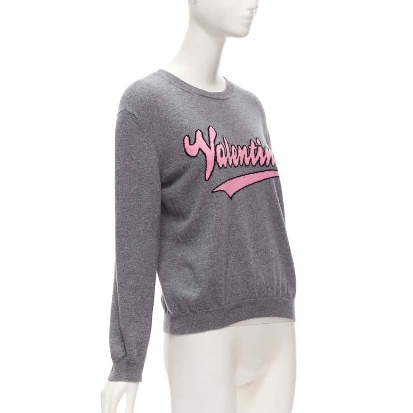 Valentino Garavani Graphic Wool Sweater Pink Wool Never worn - Inside View