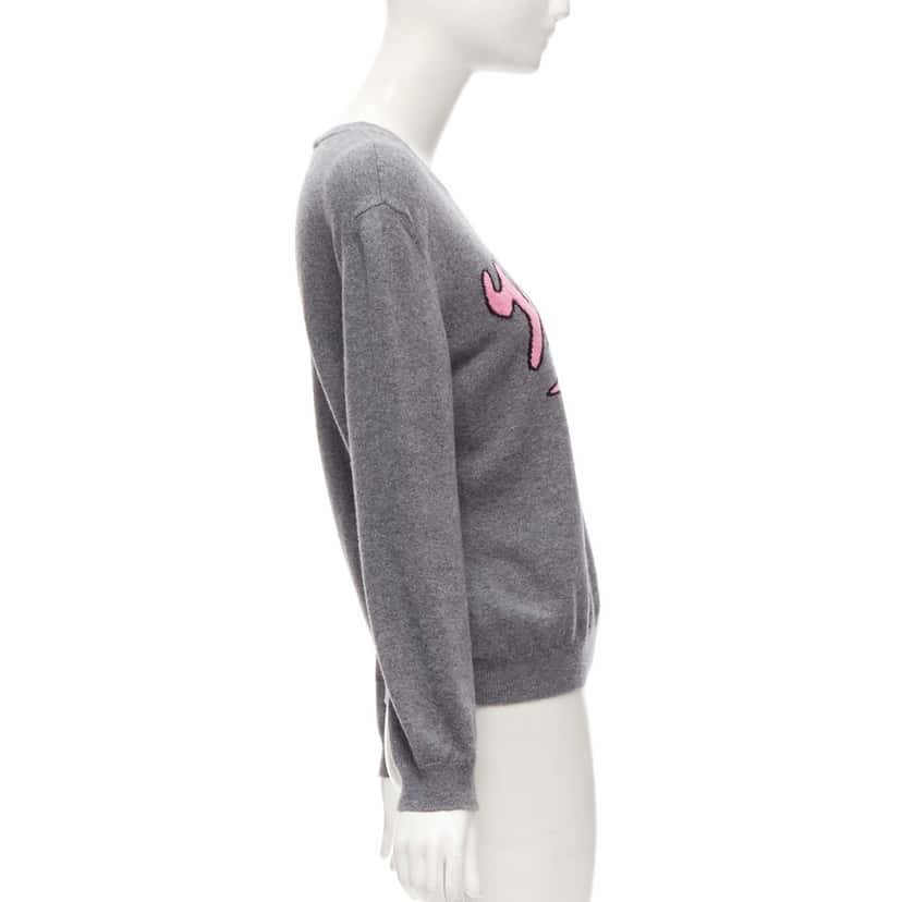 Valentino Garavani Graphic Wool Sweater Pink Wool Never worn - Model View