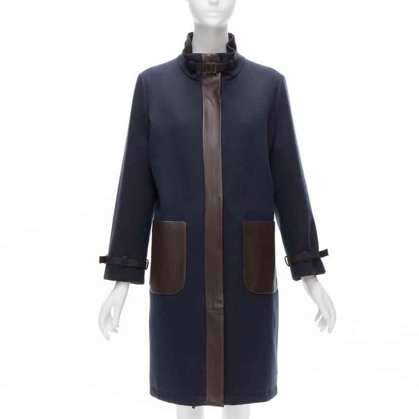 Loro Piana Reversible Wool Jacket Navy Cashmere Very good condition - Front View