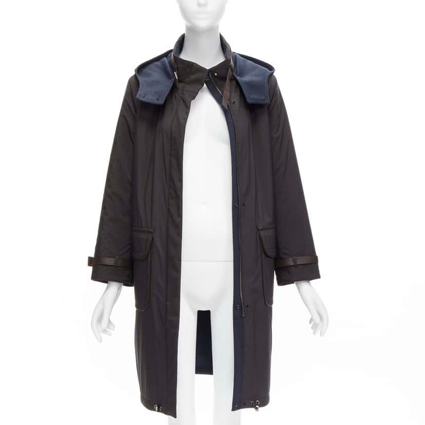 Loro Piana Reversible Wool Jacket Navy Cashmere Very good condition - Inside View