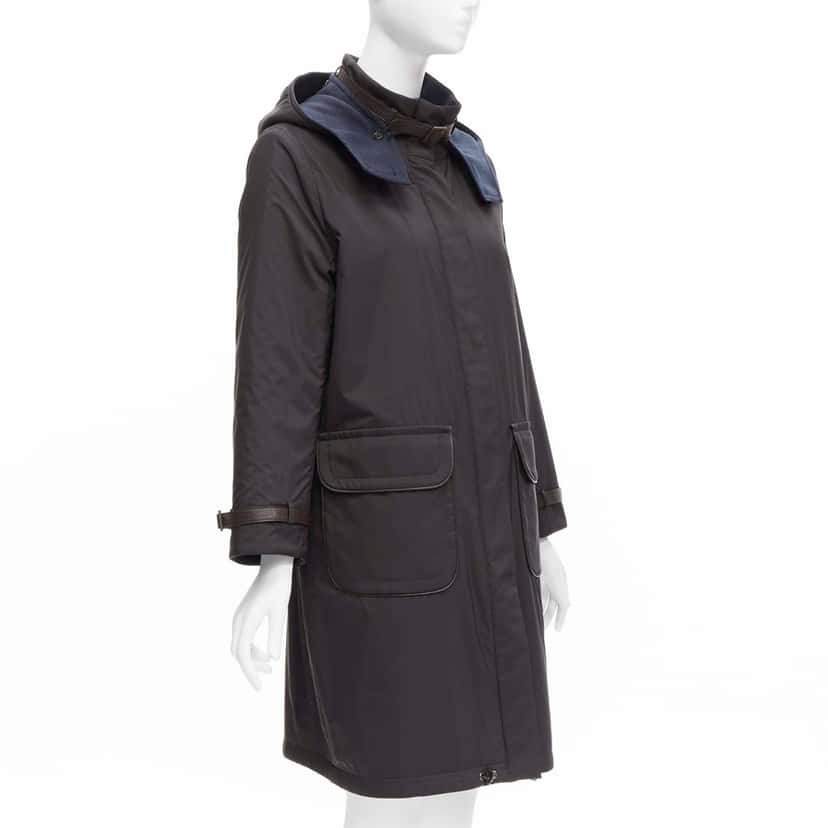 Loro Piana Reversible Wool Jacket Navy Cashmere Very good condition - Model View