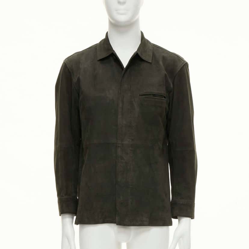 Issey Miyake Grey Suede Overshirt Grey Suede Fair condition - Inside View