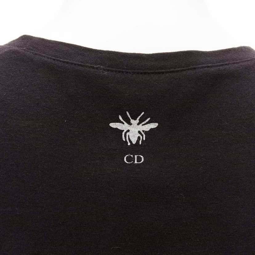 Christian Dior Logo Print Tee Black Cotton Very good condition - Back View