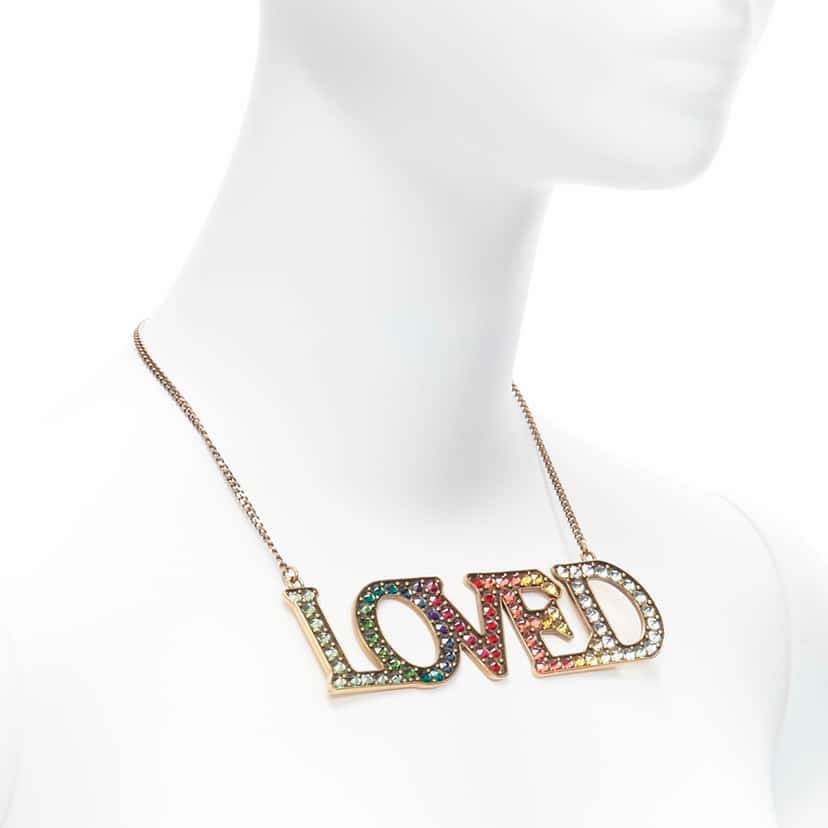 Gucci Gradient Pendant Necklace MultiColor Metal Very good condition - Inside View