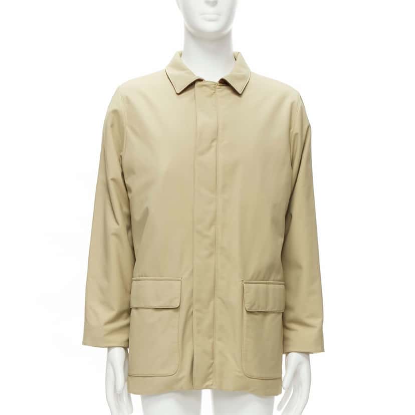 Loro Piana Beige Longline Coat Beige Very good condition - Front View