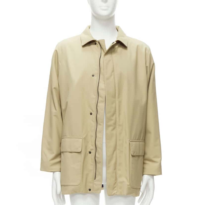 Loro Piana Beige Longline Coat Beige Very good condition - Inside View