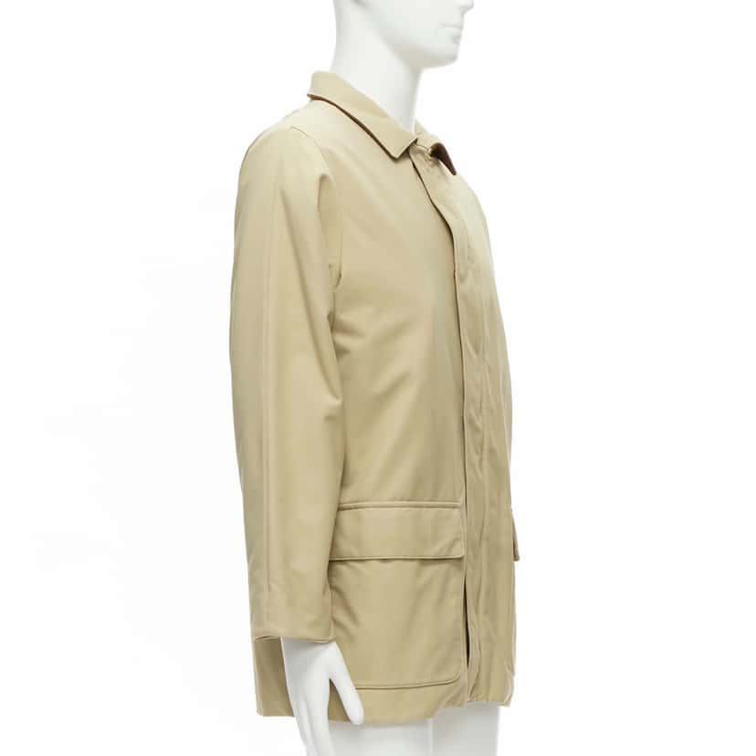 Loro Piana Beige Longline Coat Beige Very good condition - Model View