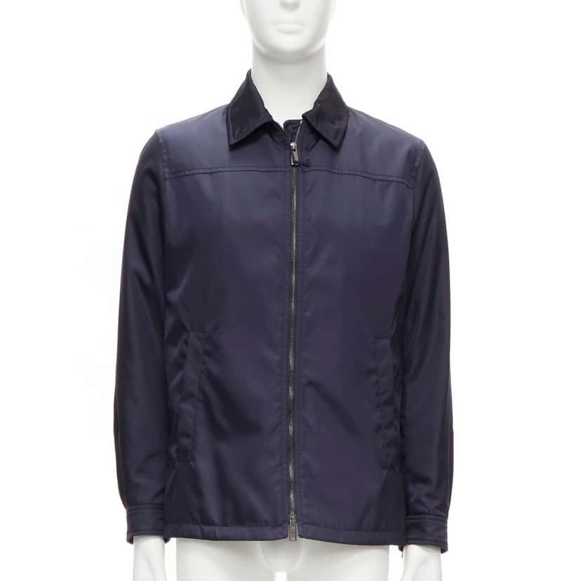 Prada Navy Minimal Jacket Navy Never worn, with tag - Inside View