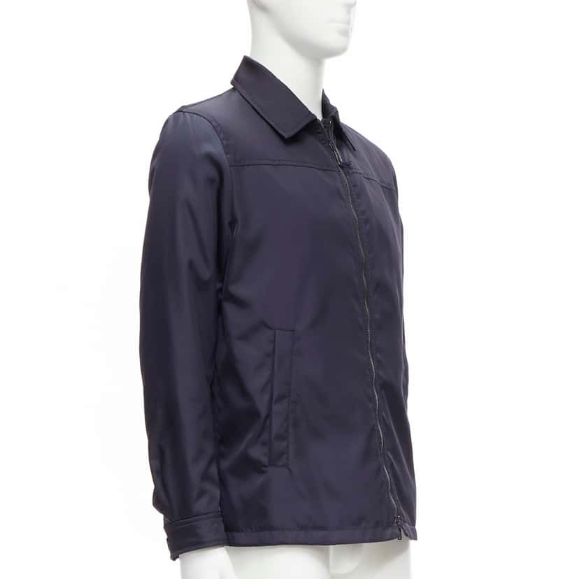 Prada Navy Minimal Jacket Navy Never worn, with tag - Model View
