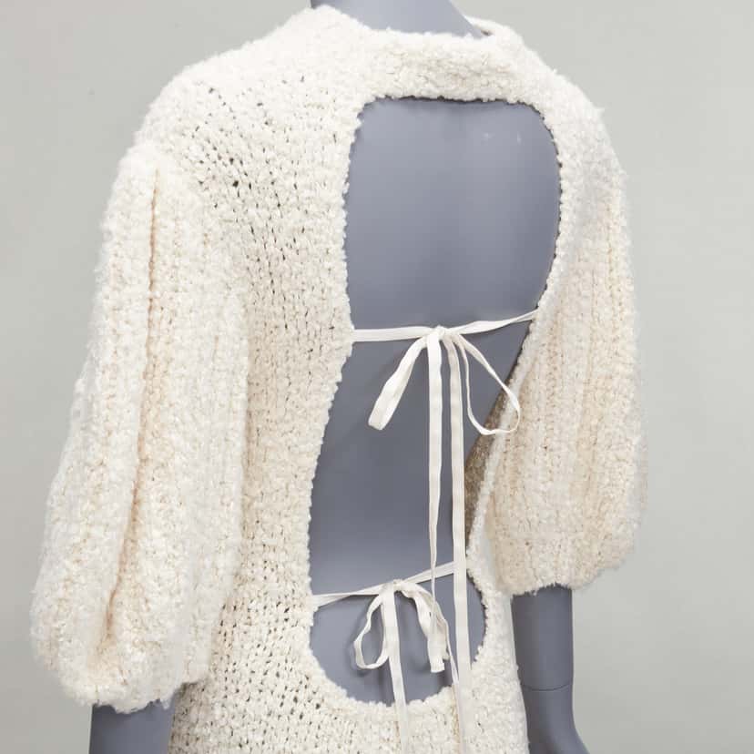 Cecilie Bahnsen Latifa Ecru Silk Never worn, with tag - Back View