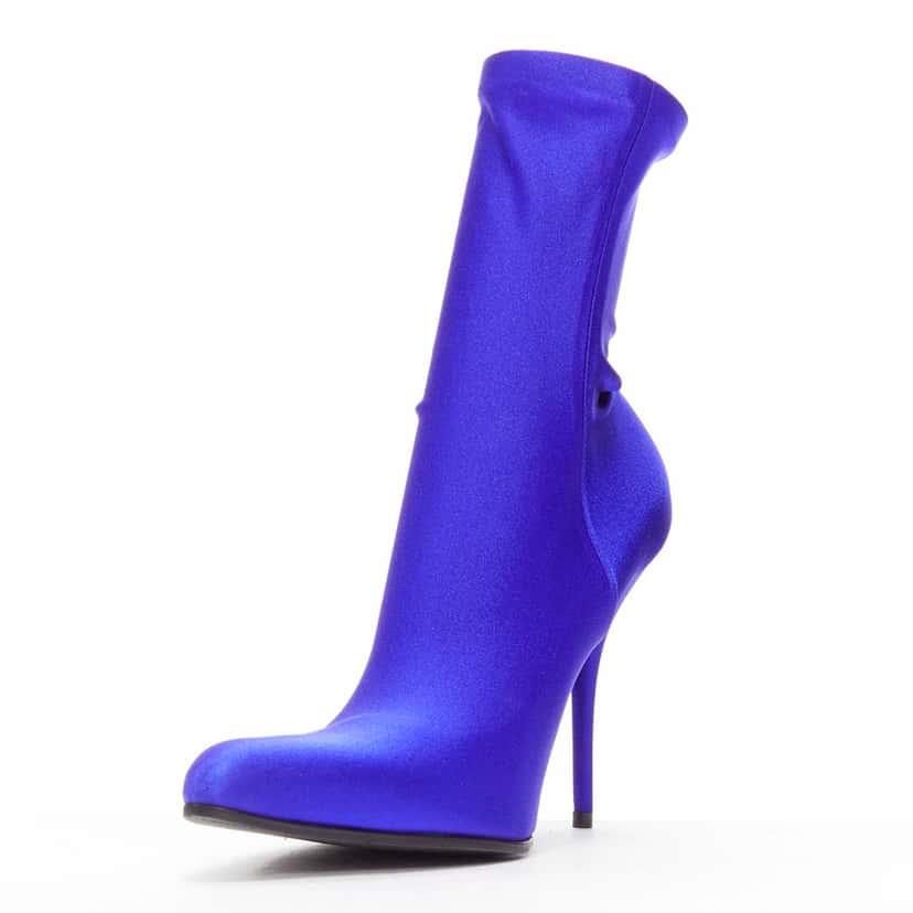 Balenciaga Sock boot Blue Never worn - Model View