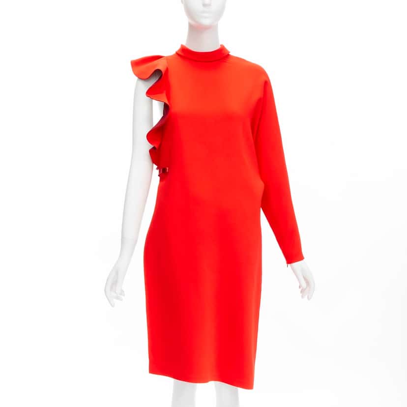Givenchy Metal Ruffle Tunic Red Never worn - Inside View