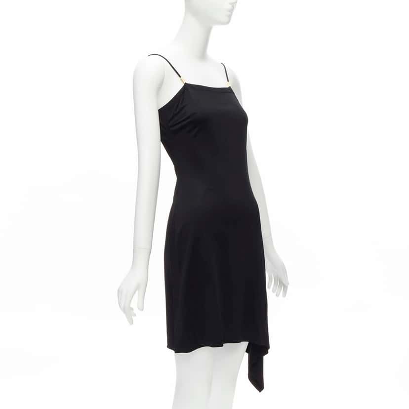 Gianni Versace Logo Charm Dress Black Very good condition - Inside View