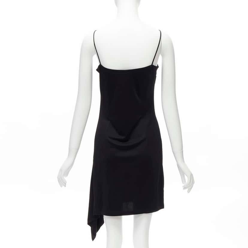 Gianni Versace Logo Charm Dress Black Very good condition - Box View