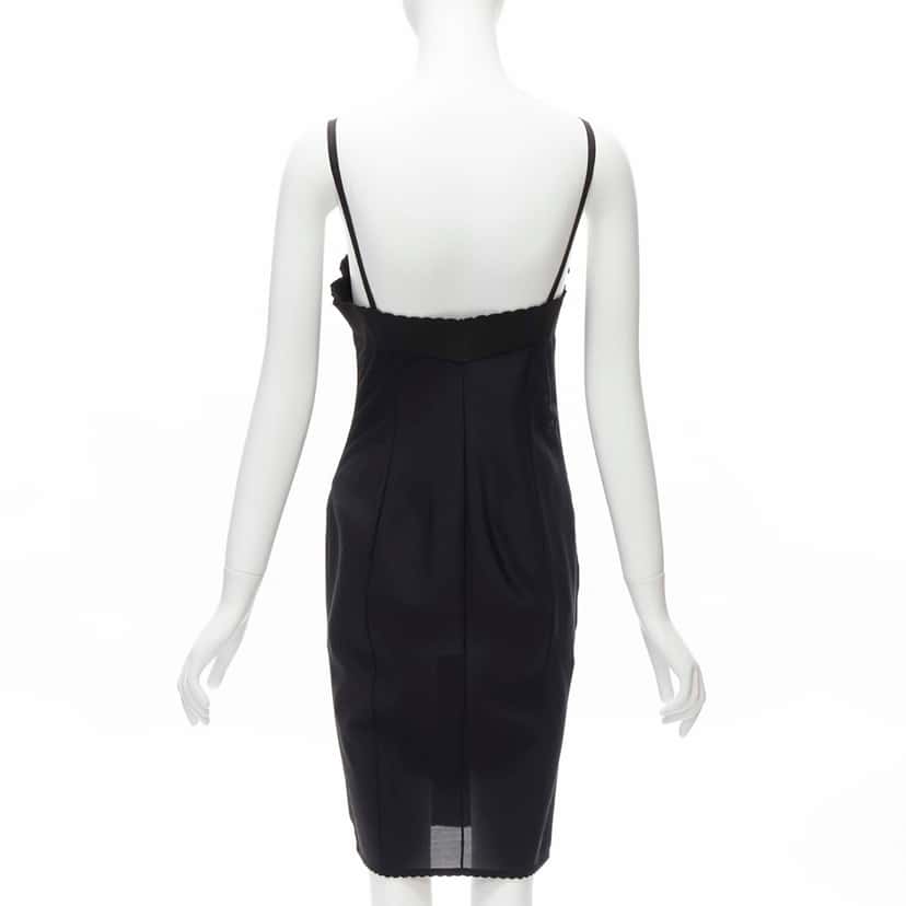 Dolce & Gabbana Lace Corset Dress Black Polyamide Fair condition - Box View