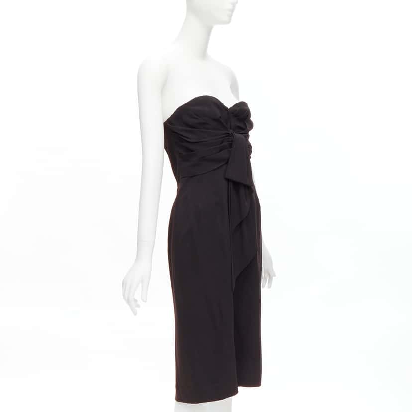 Christian Dior Strapless Goddess Dress Black Polyester Very good condition - Inside View