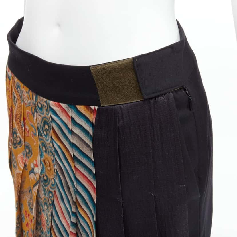 Dries Van Noten Dragon Kilt Pants Black Wool Never worn, with tag - Back View