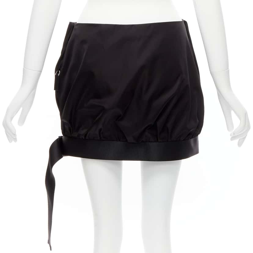 Prada Bubble Pocket Skirt Black Very good condition - Box View