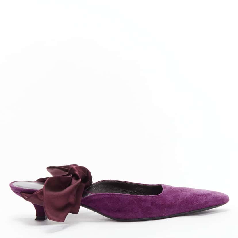 The Row Coco Bow Purple Leather Very good condition - Back View