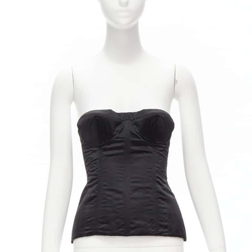 Gucci 3D Conical Bra Black Silk Never worn, with tag - Inside View