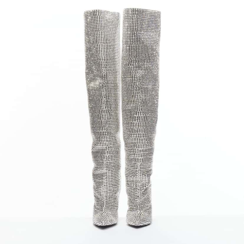 Saint Laurent Niki 105 Silver Leather Never worn - Inside View