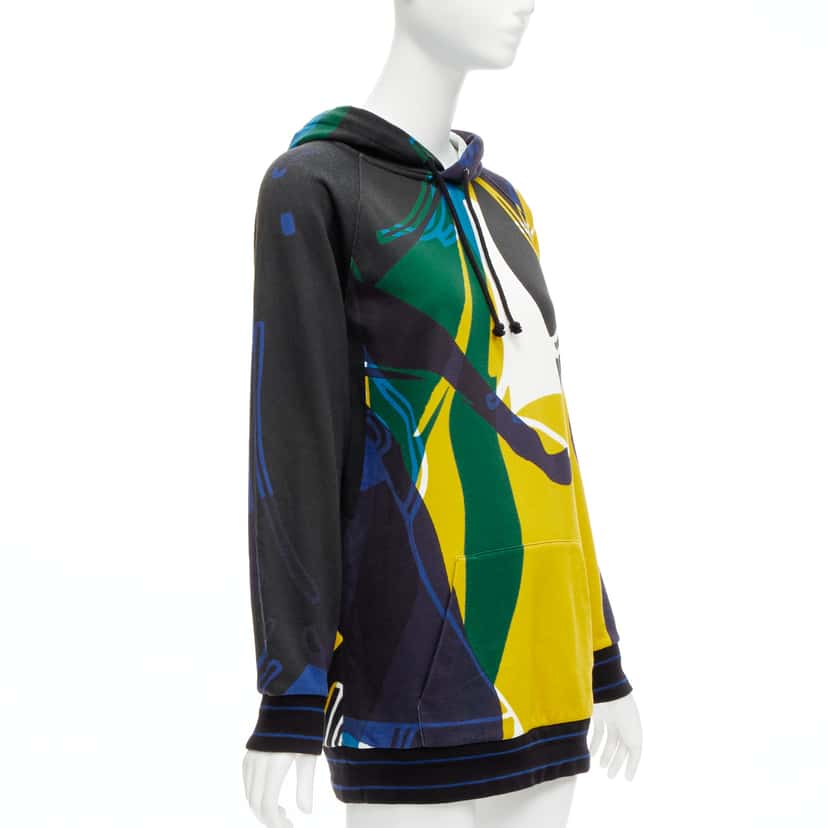 Christian Dior Logo Hem Hoodie MultiColor Cotton Never worn - Inside View
