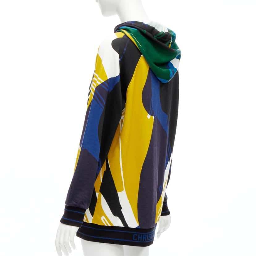 Christian Dior Logo Hem Hoodie MultiColor Cotton Never worn - Box View
