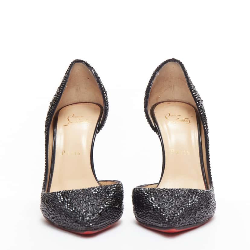 Christian Louboutin Iriza 100 Black Leather Very good condition - Inside View