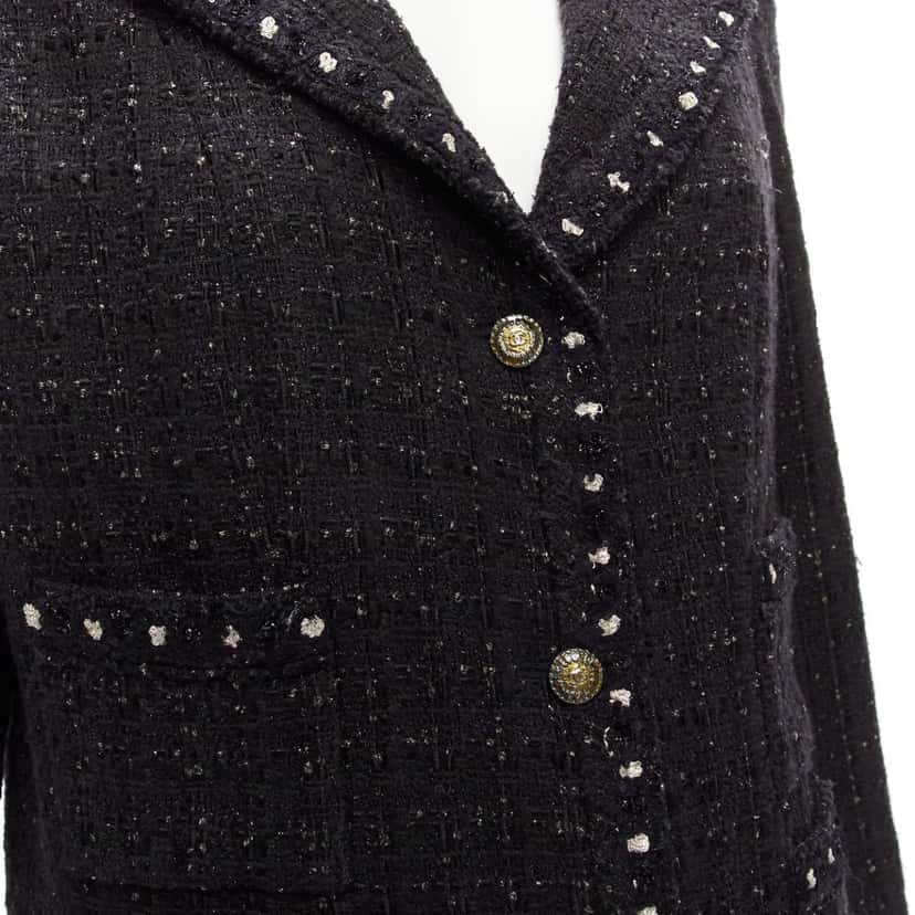 Chanel Fantasy Tweed Black Tweed Never worn - Back View