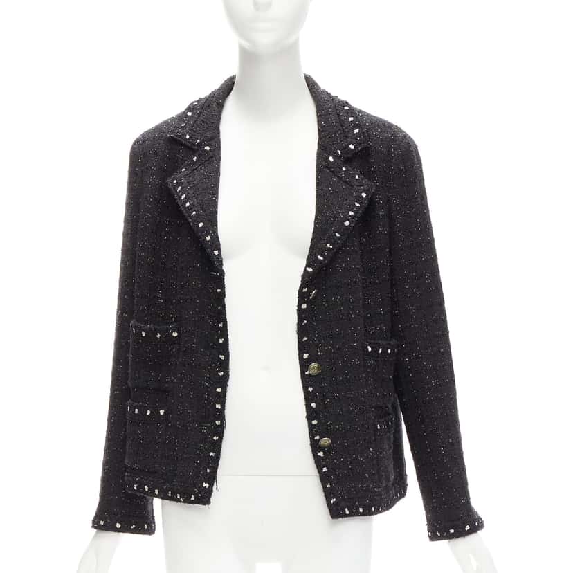 Chanel Fantasy Tweed Black Tweed Never worn - Inside View