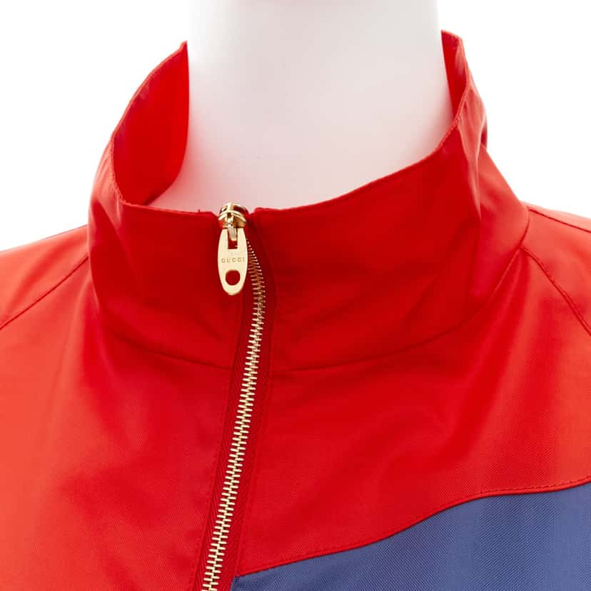 Gucci Red Coach Jacket Red Polyamide Good condition - Back View