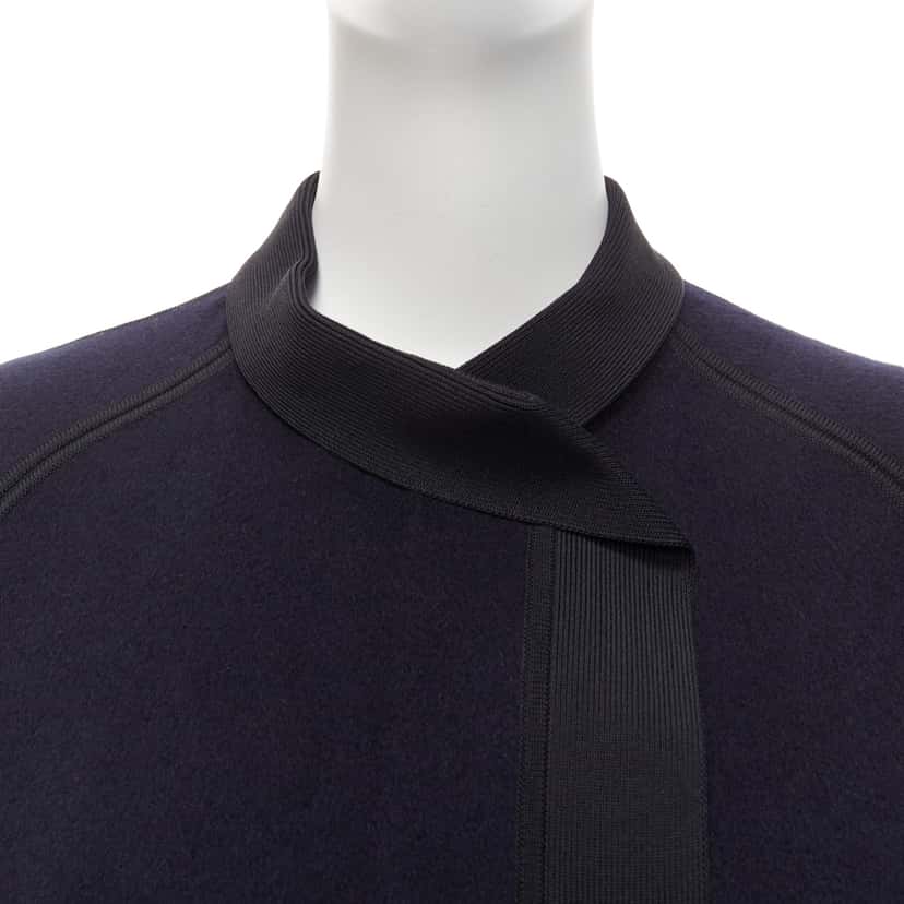 Hermès Navy Cocoon Coat Navy Cashmere Never worn - Back View
