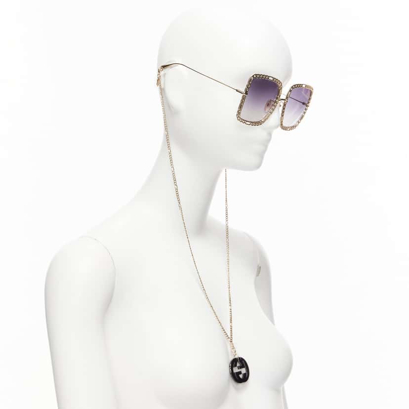 Gucci GG1033S Gold Metal Never worn - Inside View