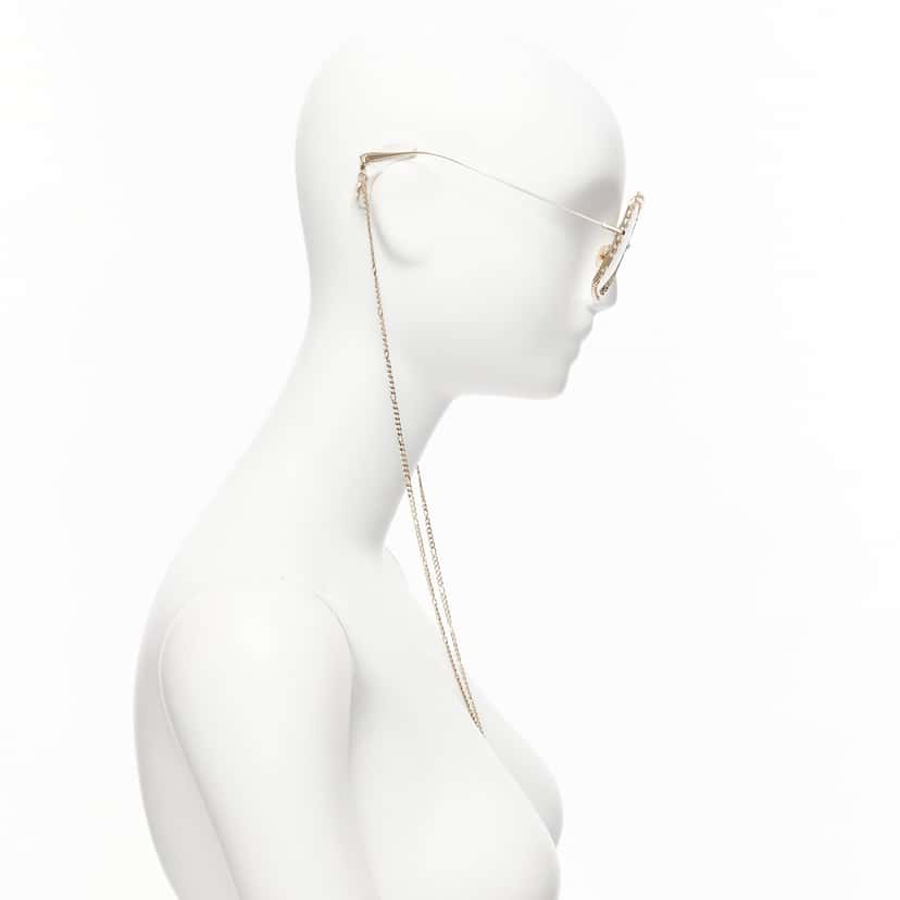 Gucci GG1033S Gold Metal Never worn - Model View