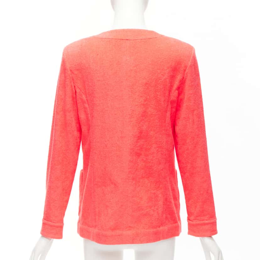 Chanel Pink Terry Jacket Pink Cotton Very good condition - Box View