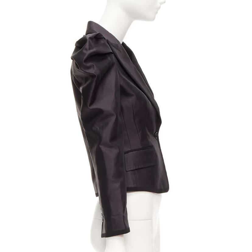 Dolce & Gabbana Silk Princess Blazer Black Silk Never worn, with tag - Box View
