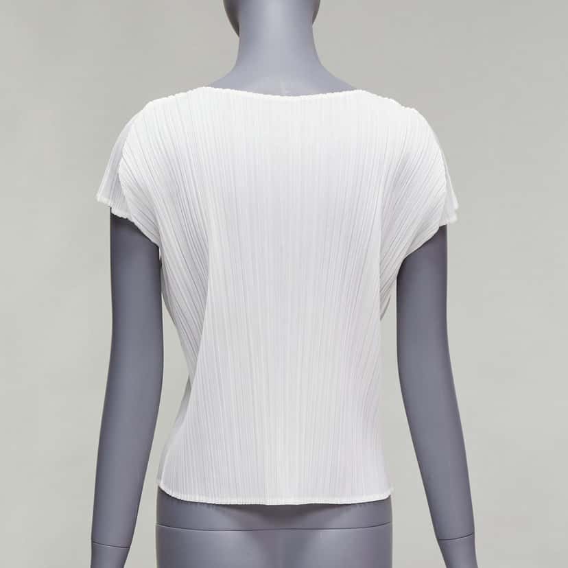 Issey Miyake Cucumber Print Top White Polyester Never worn - Box View