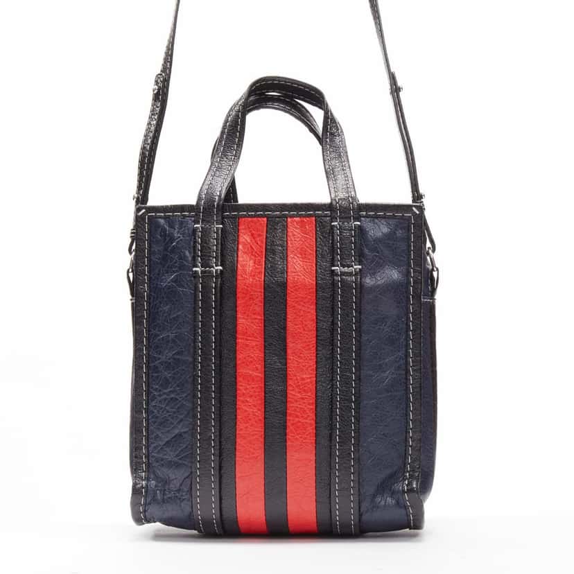 Balenciaga Bazar Navy Leather Good condition - Box View