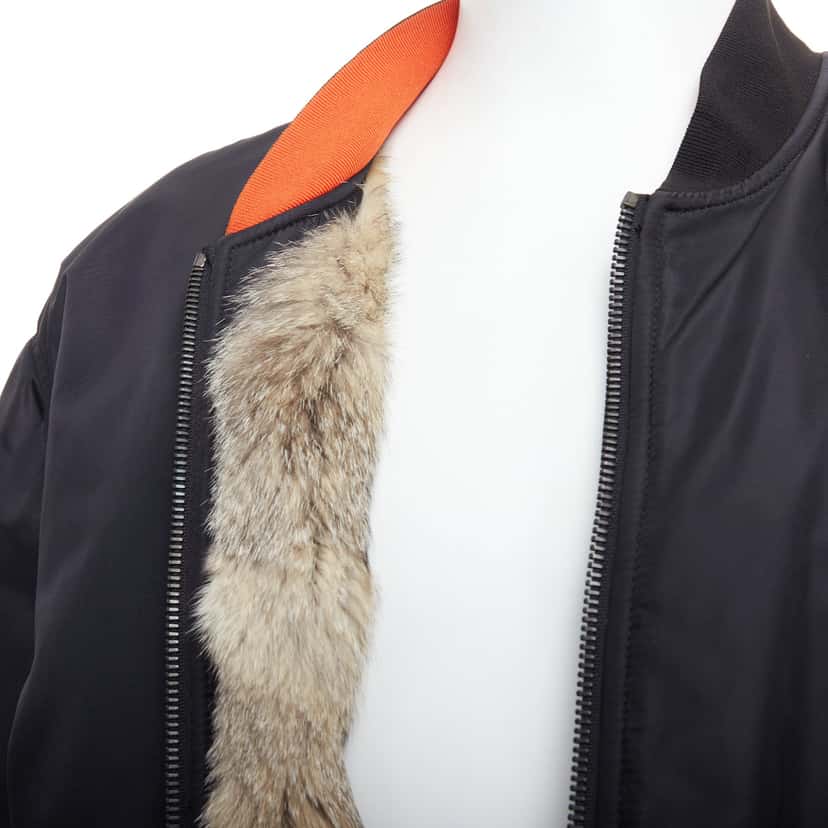 Yves Salomon Brown Fur Bomber Brown Very good condition - Back View