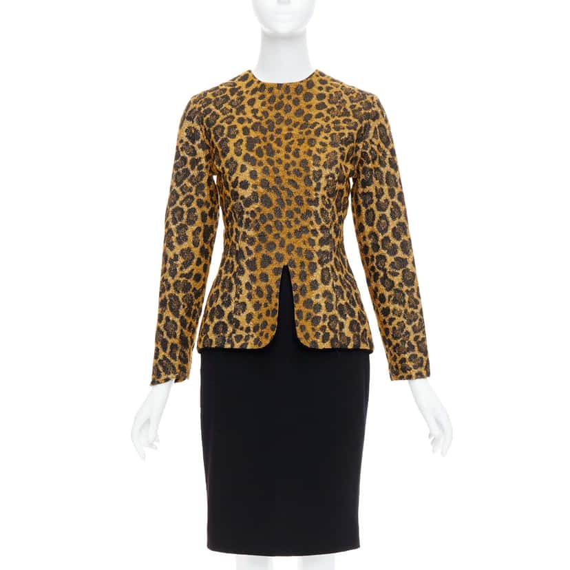 Christian Dior Leopard Sheer Dress Other Wool Never worn - Back View