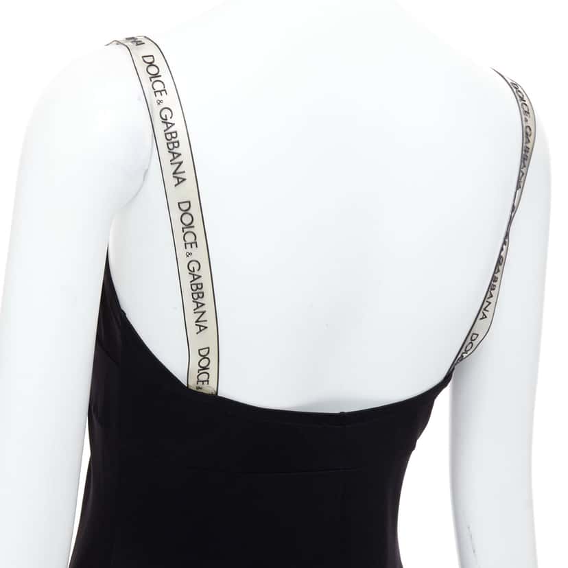 Dolce & Gabbana PVC Strap Dress Black Polyamide Very good condition - Back View