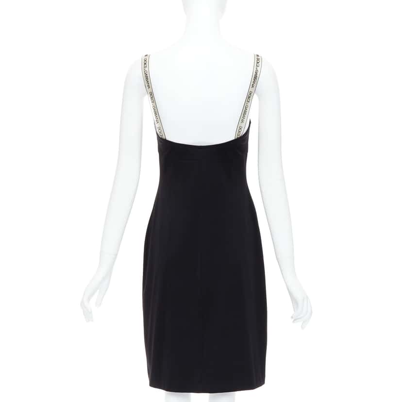 Dolce & Gabbana PVC Strap Dress Black Polyamide Very good condition - Box View