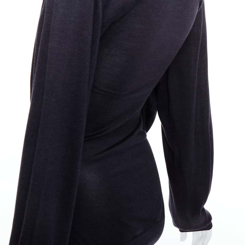 Maison Martin Margiela Layered Deconstructed Sweater Black Silk Never worn - Back View